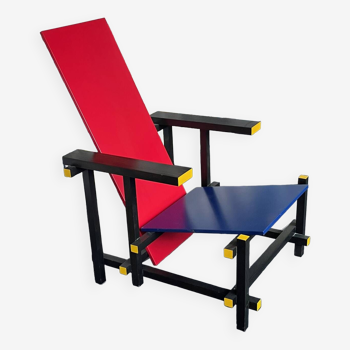 RIETVELD RED & BLUE lounge chair - CASSINA
