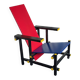 RIETVELD RED & BLUE lounge chair - CASSINA