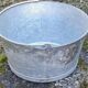 Old galvanized steel basin/vintage garden
