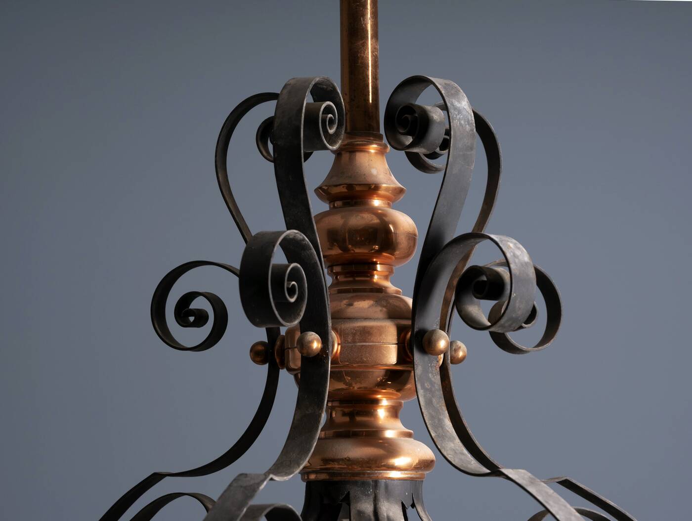 Vintage Iron Candlestick, 1910s