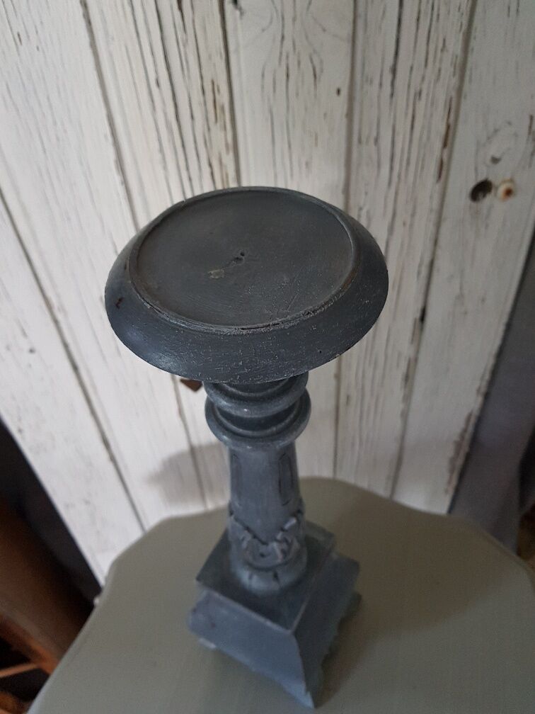 Chandelier pic patinated candle