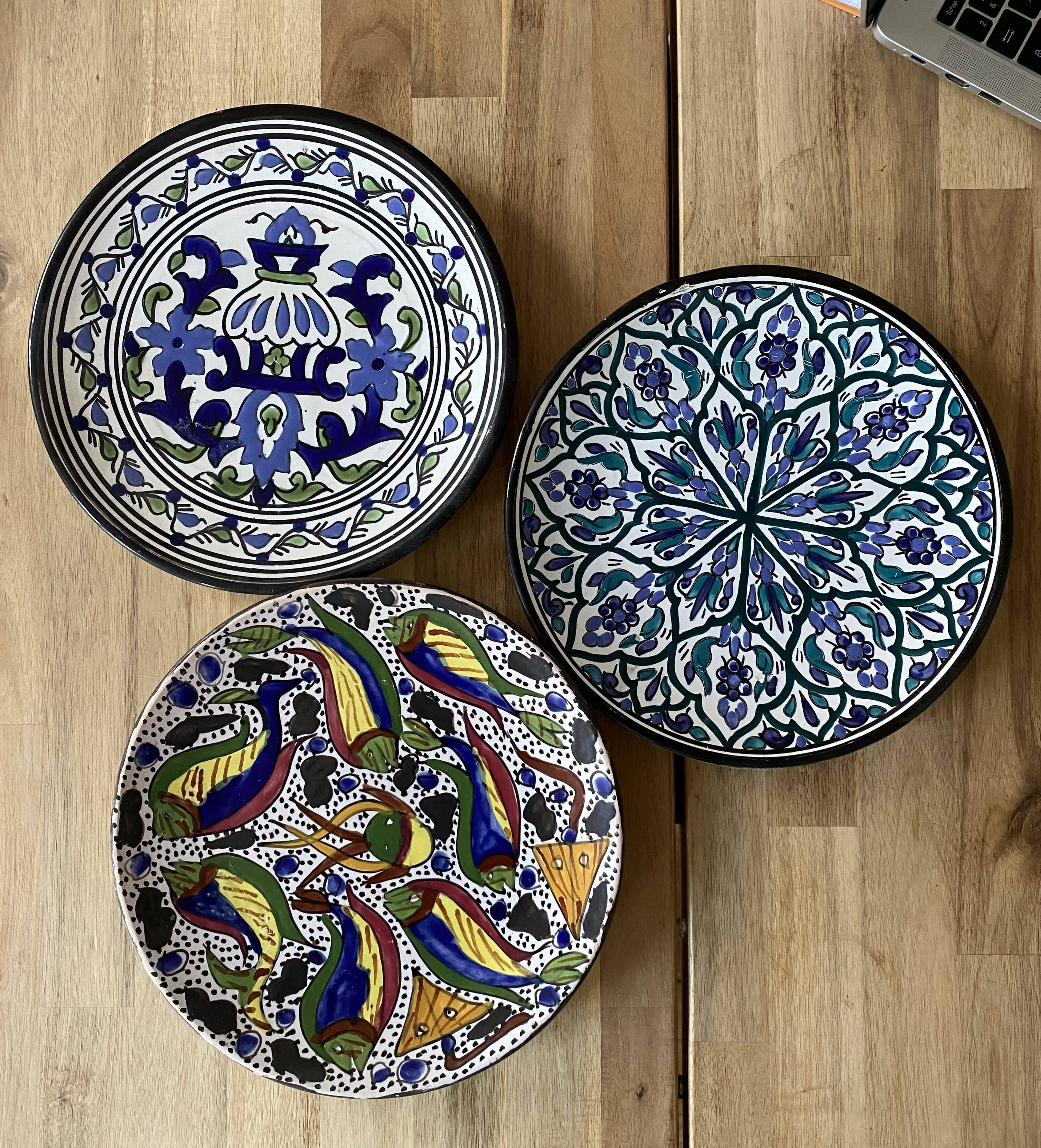 Handmade Moroccan plates