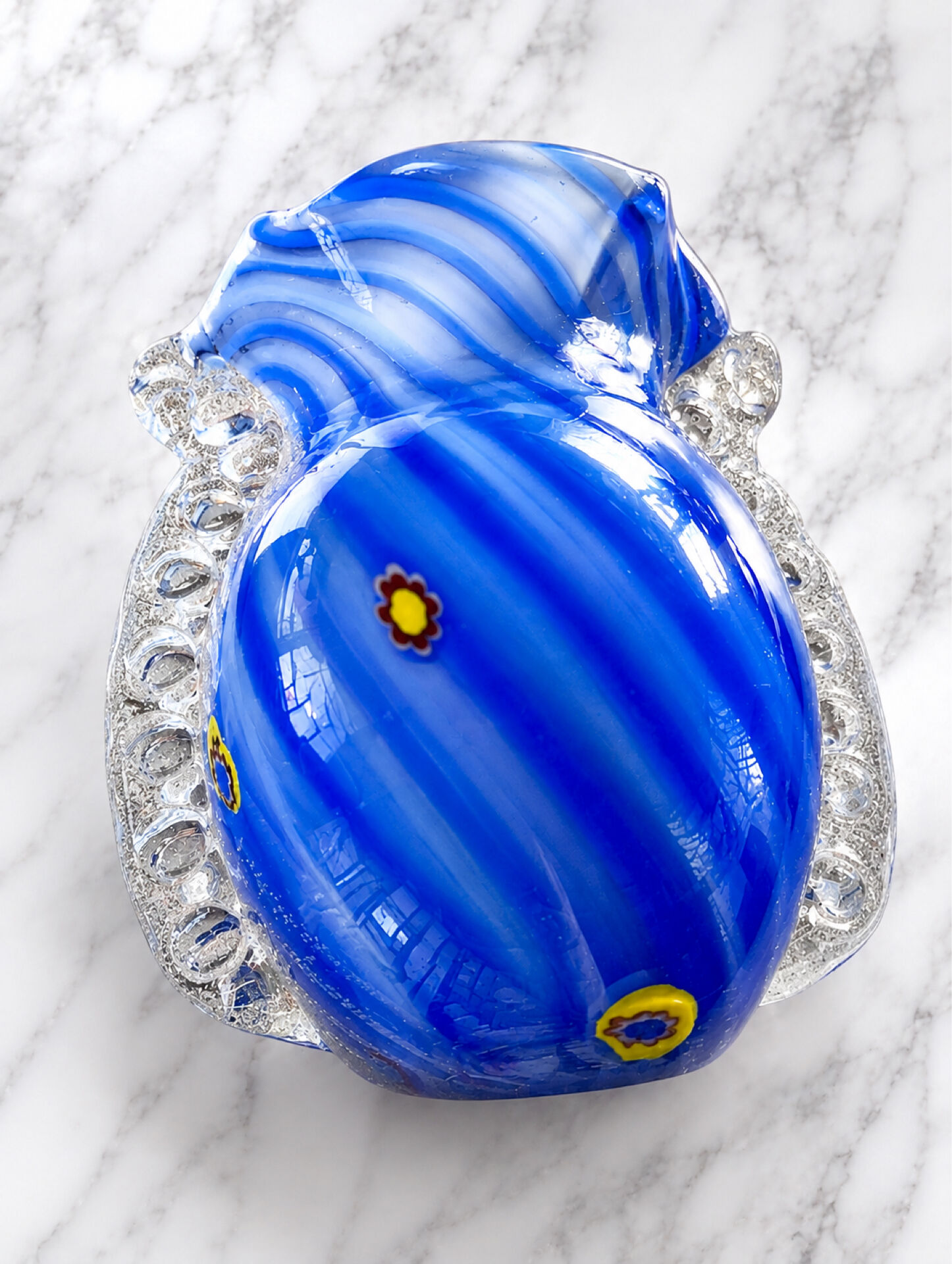 Art Deco vase from Murano attributed to Barovier and Toso, 1950s.