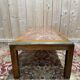 Contemporary coffee table in mahogany and marble.