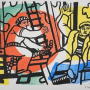 Fernand leger : les constructeurs, lithographie signée