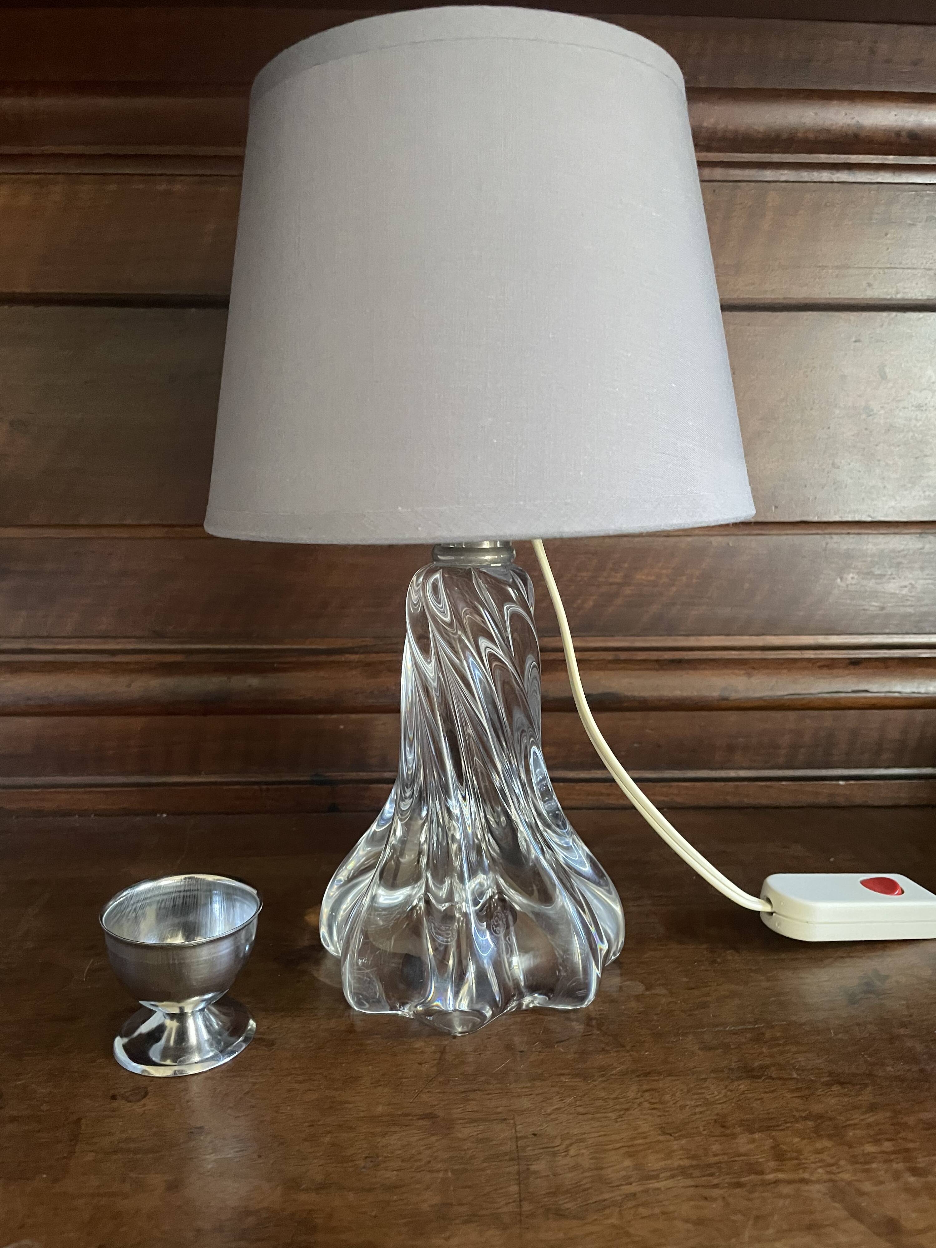 Baccarat crystal twisted decor lamp