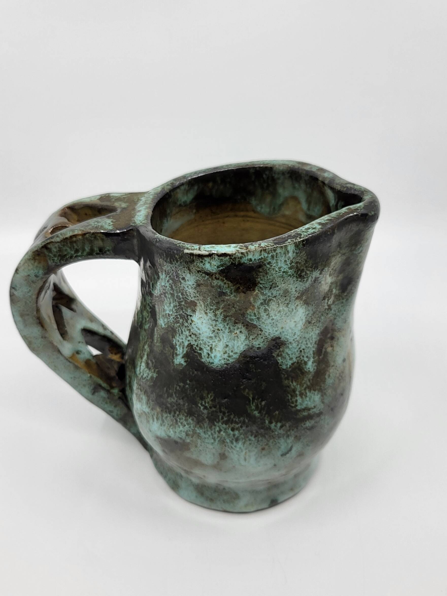 Alexandre Kostanda and Louis Giraud jug in French stoneware, 1940