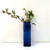 Vintage cobalt blue glass jar