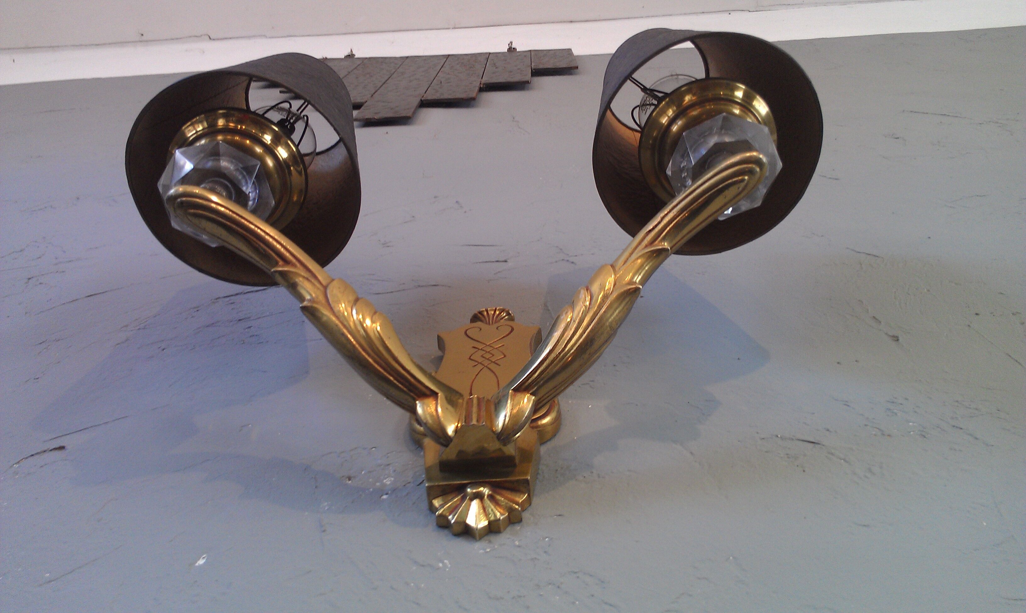 Art deco wall lamp 40Maison Lucien Gau Paris