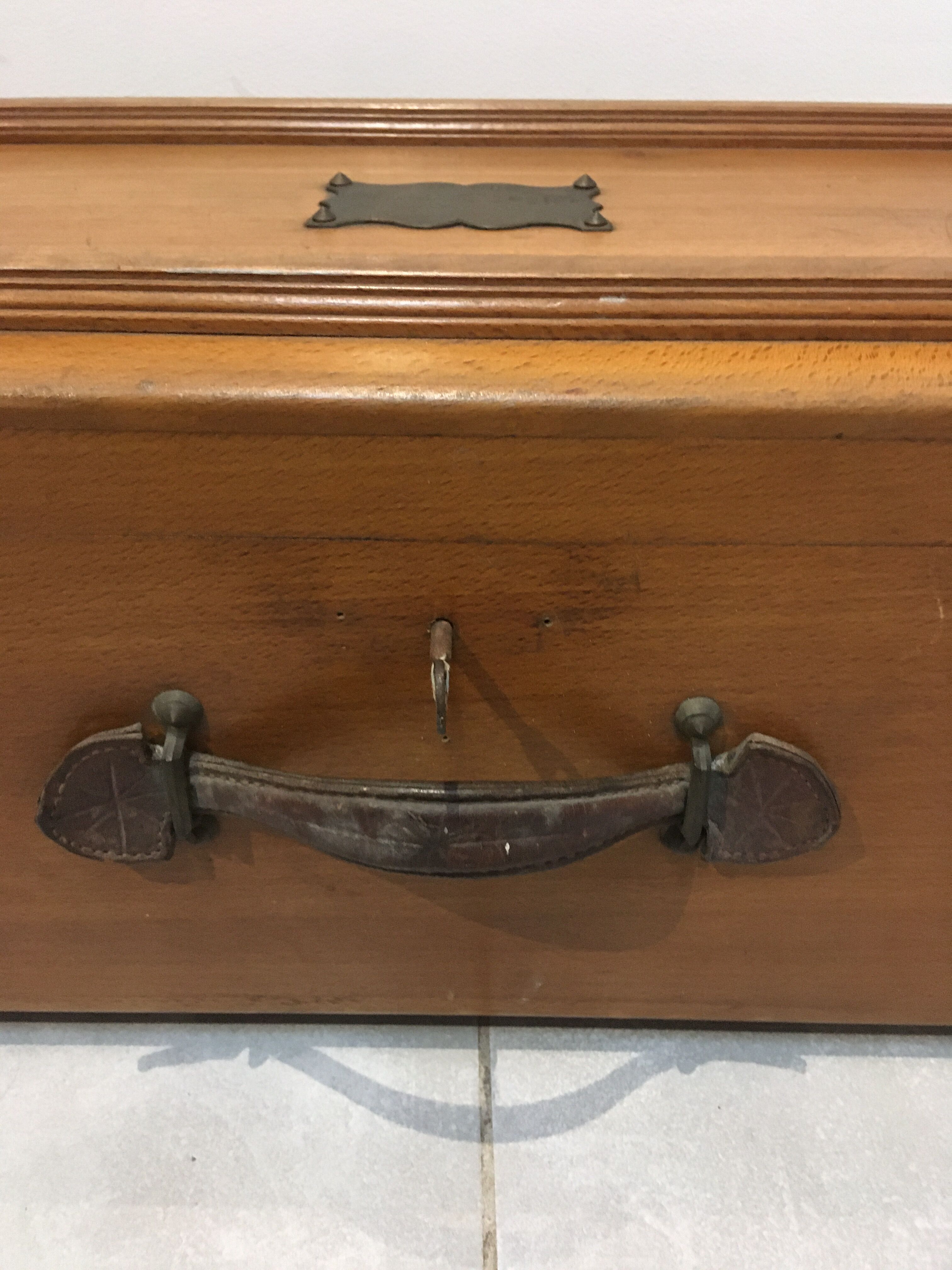 Old military travel box