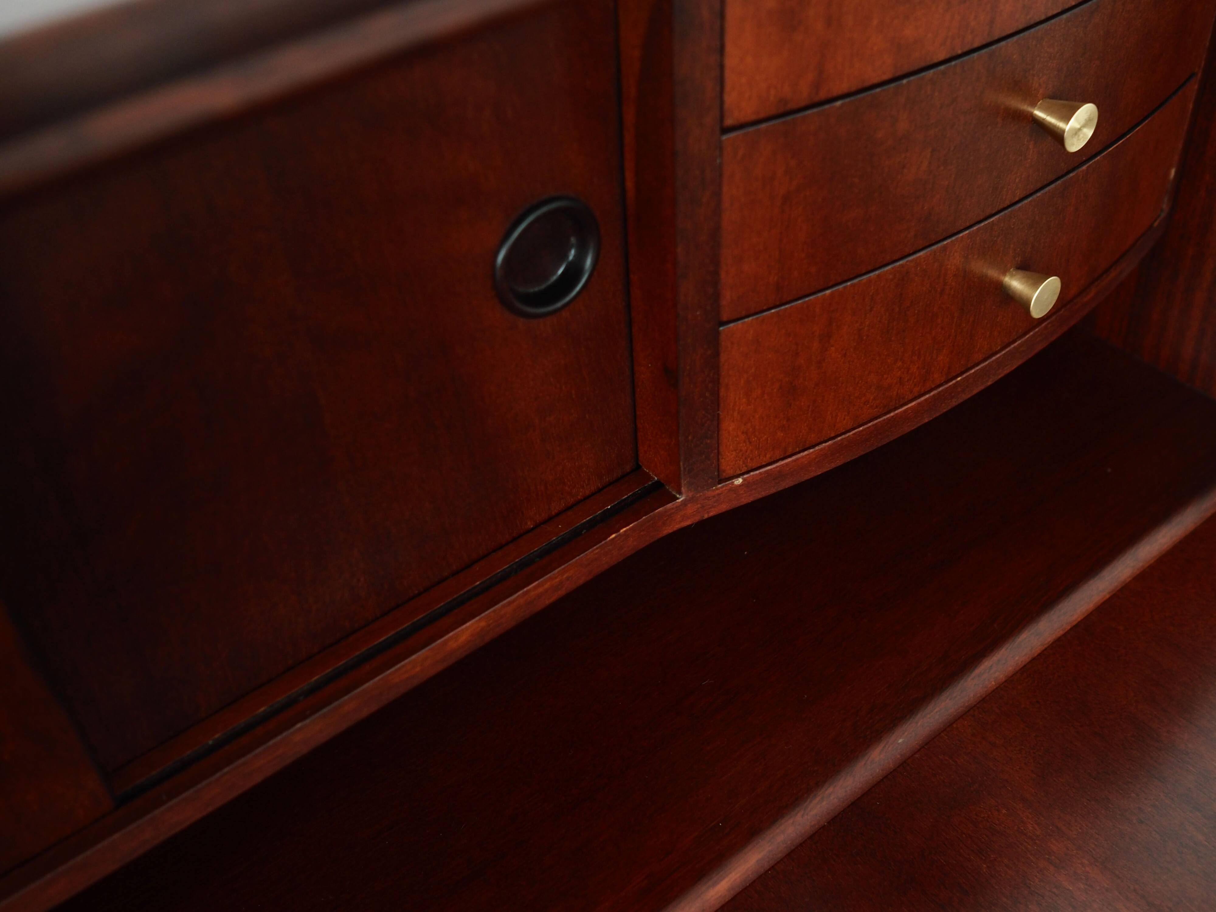 Mahogany secretary, Danish design, 1970s, manufacturer: PMJ Viby