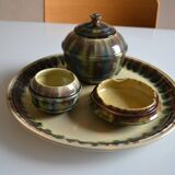 Sauveur Lunetta in Vallauris Vintage Ceramic 1950 Smoking Set