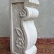 Column pedestal in sculpted Carrara marble