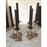 Pair of brass candlesticks