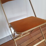 Velvet folding chair