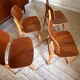Danish vintage chairs by Borge Mogensen in teak.