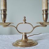 Paire de lampes anglaises en bronze doré "Peerage"
