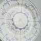 Set of 2 Boch soup plates, Copenhagen decor