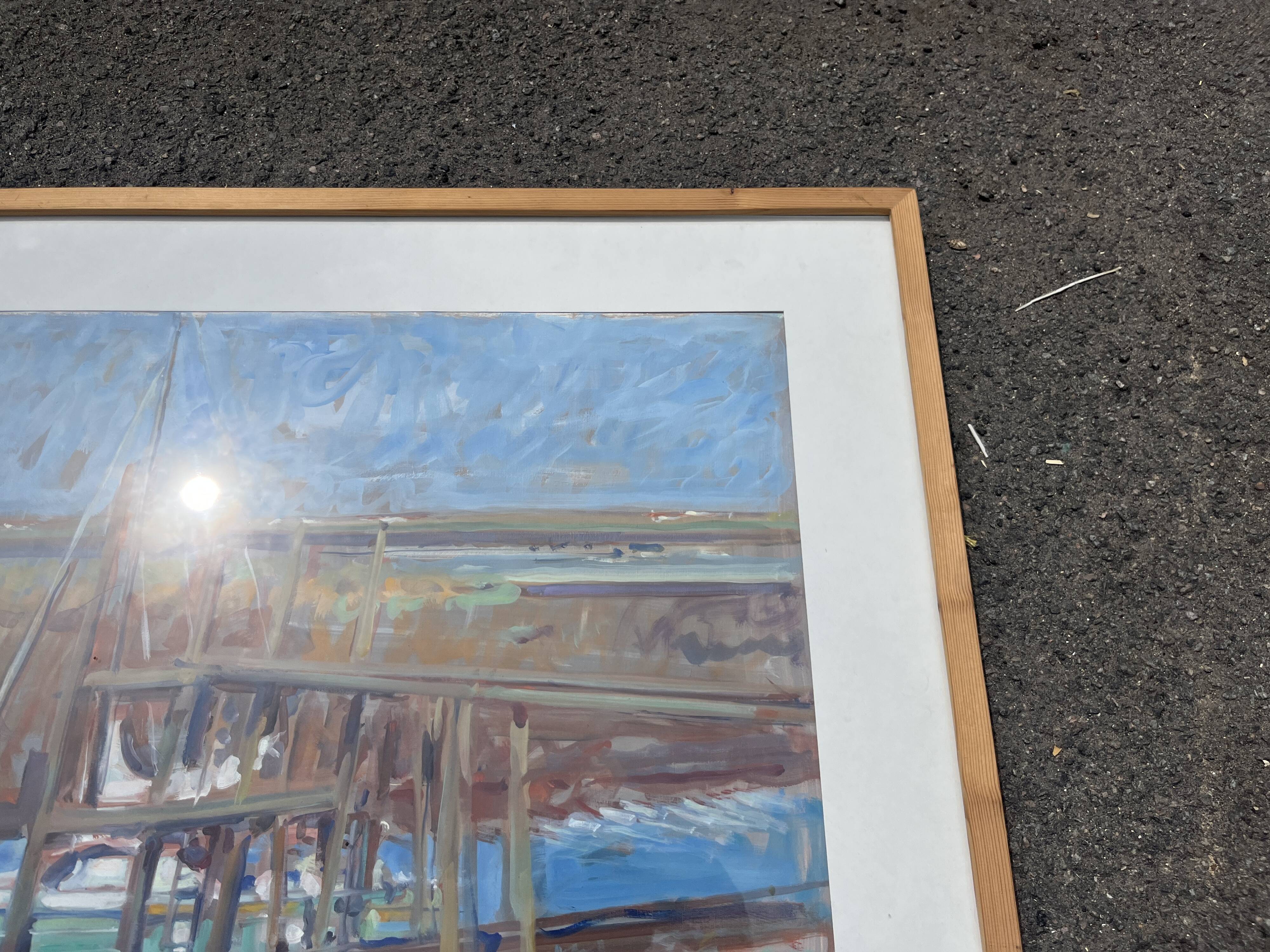 Tableau Peinture Impressionniste Port de Pêche