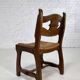 Set of 4 1950s chairs in oak with woven seats.