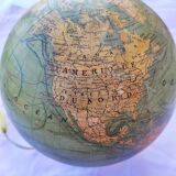 Globle around the 1930s on aluminum base