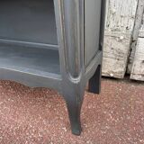 Bibus library shelf black wood Louis XV style