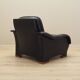 Black armchair, Italian design, 1980s, manufacture: Italy