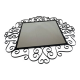 Wrought iron mirror