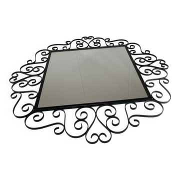Wrought iron mirror