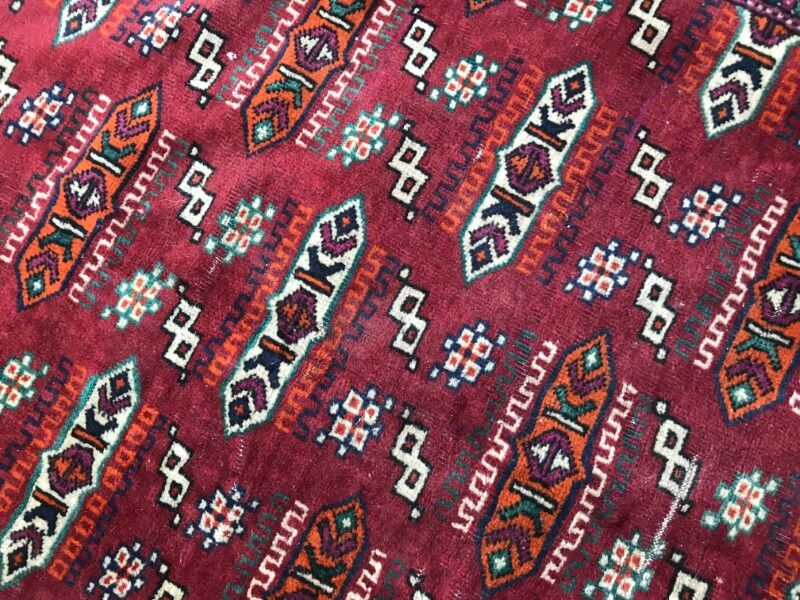Vintage 115 X 182 CM hand made Bukhara tekke Turkmen carpet