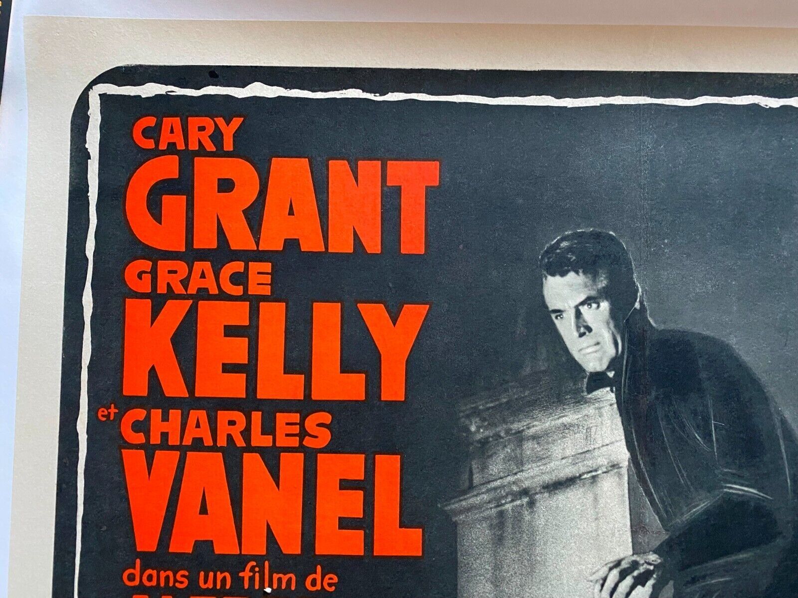 Original movie poster "La Main au Collet" Alfred Hitchcock, Grace Kelly 60x80cm 1955