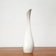 White sculptural German vase from the mid-century by Peter Müller for Sgrafo Modern, 1960s.