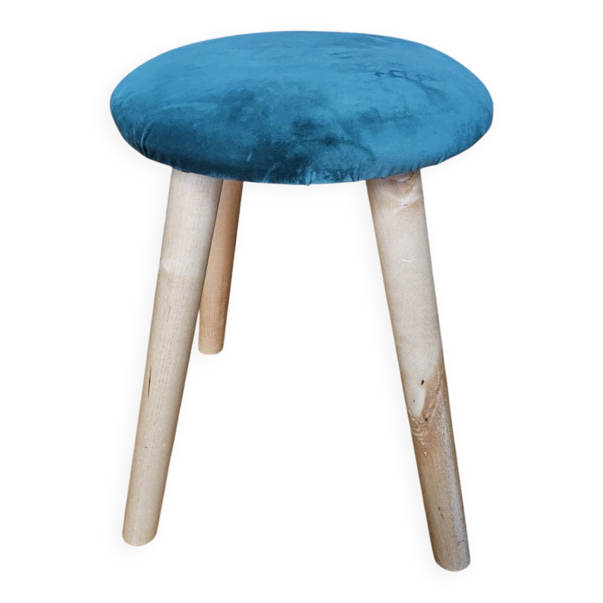 Velvet seat stool