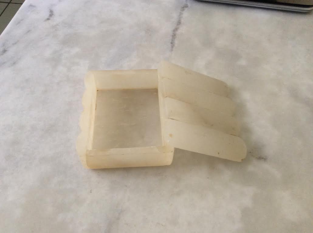 Jewelry box in alabaster