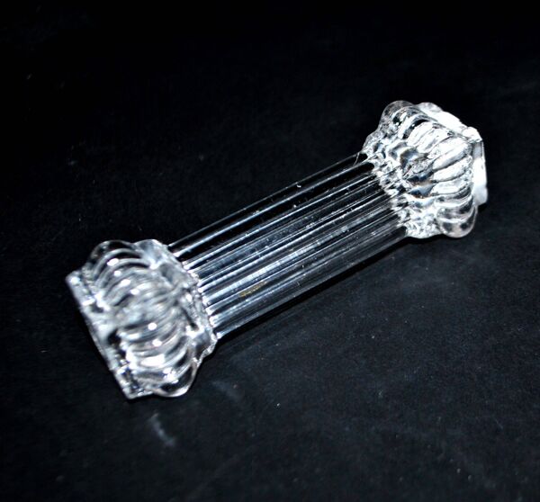 Portieux lot de 10 porte-couteaux anciens en verre moulé – art de la table