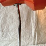 Vintage desk lamp in orange lacquered metal