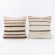 Set of 2 vintage kilim cushion covers 48x51 cm