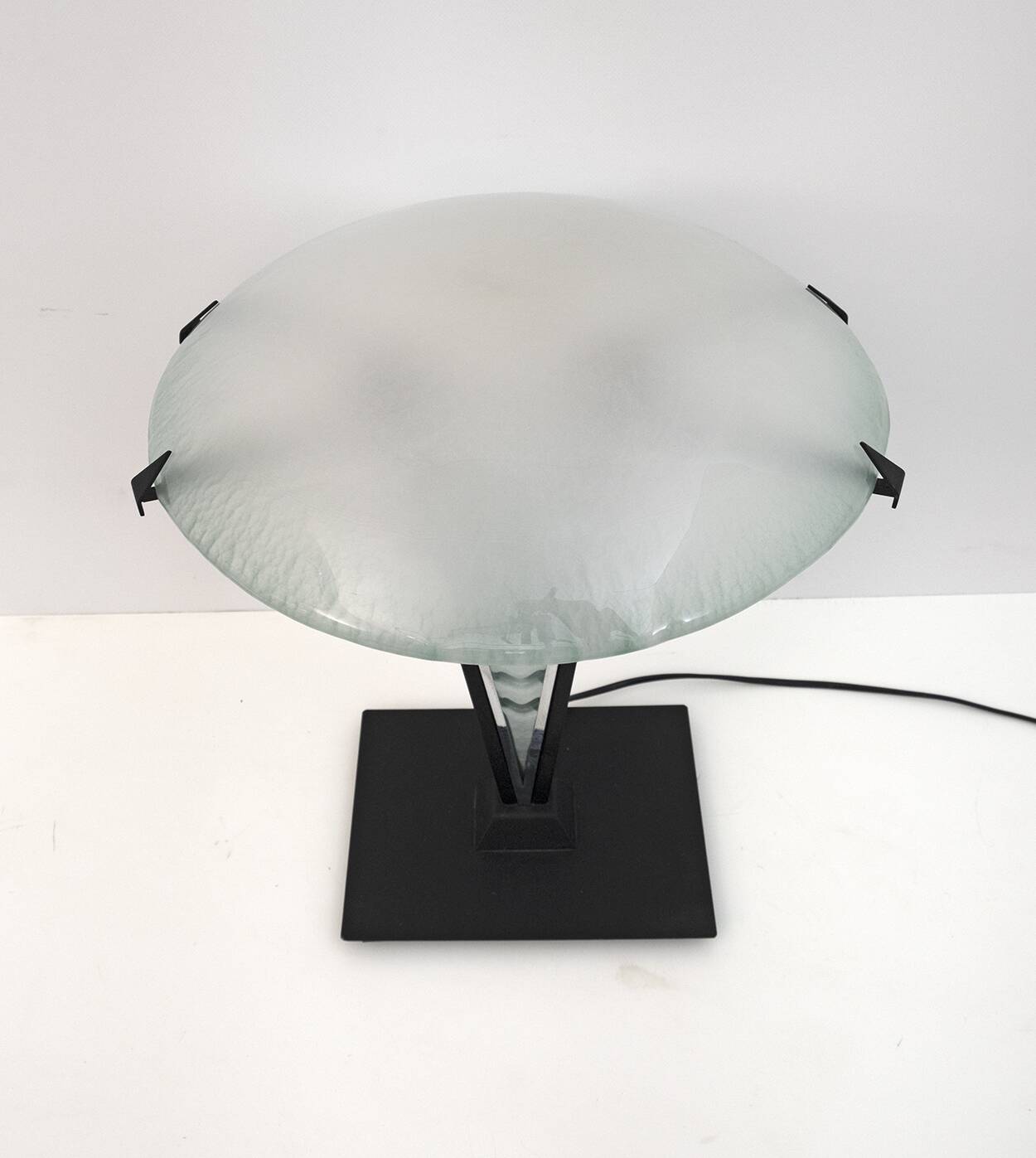 Post Modern Italian Murano Glass Mushroom Table Lamp, 1980s