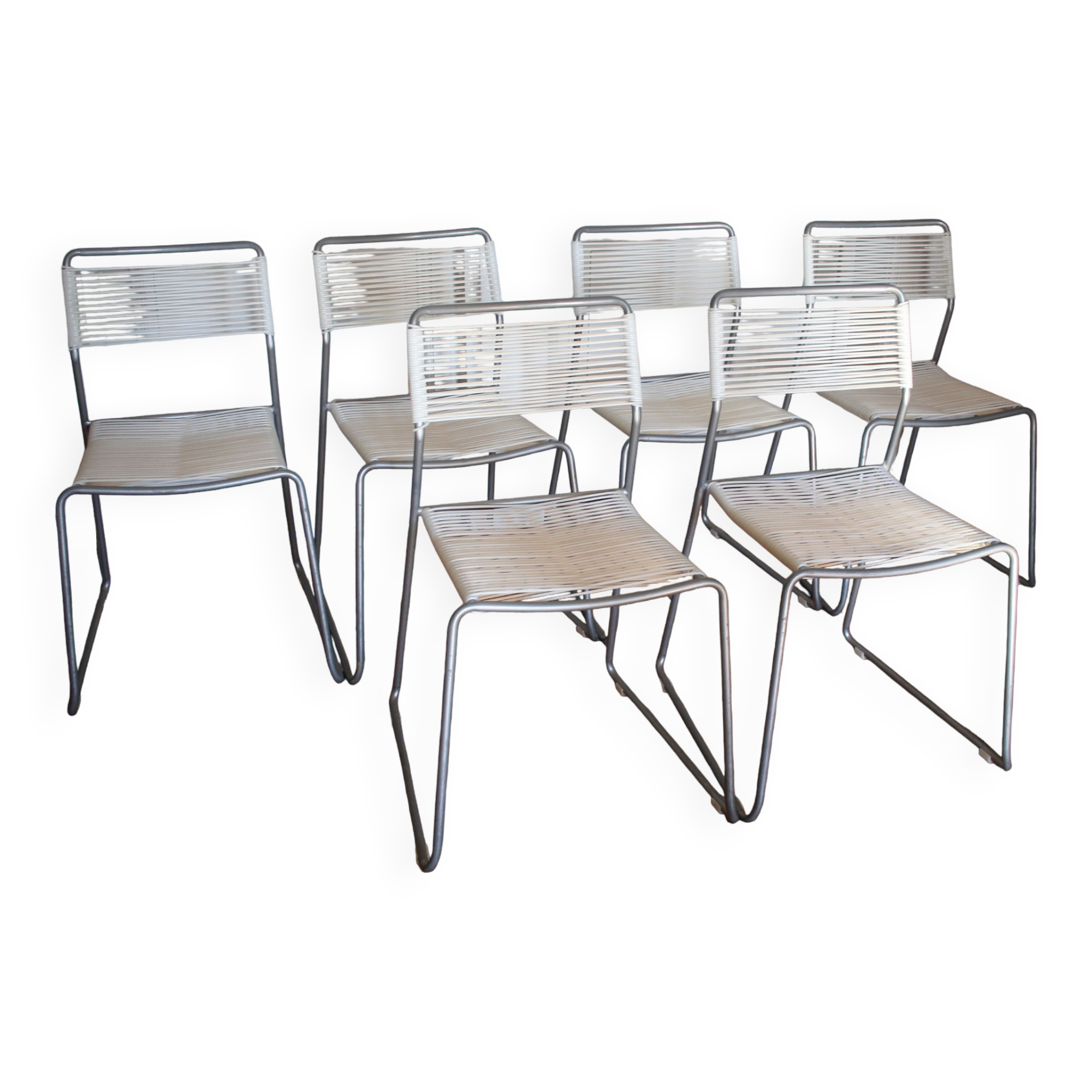 Set of 6 spaghetti chairs ikea