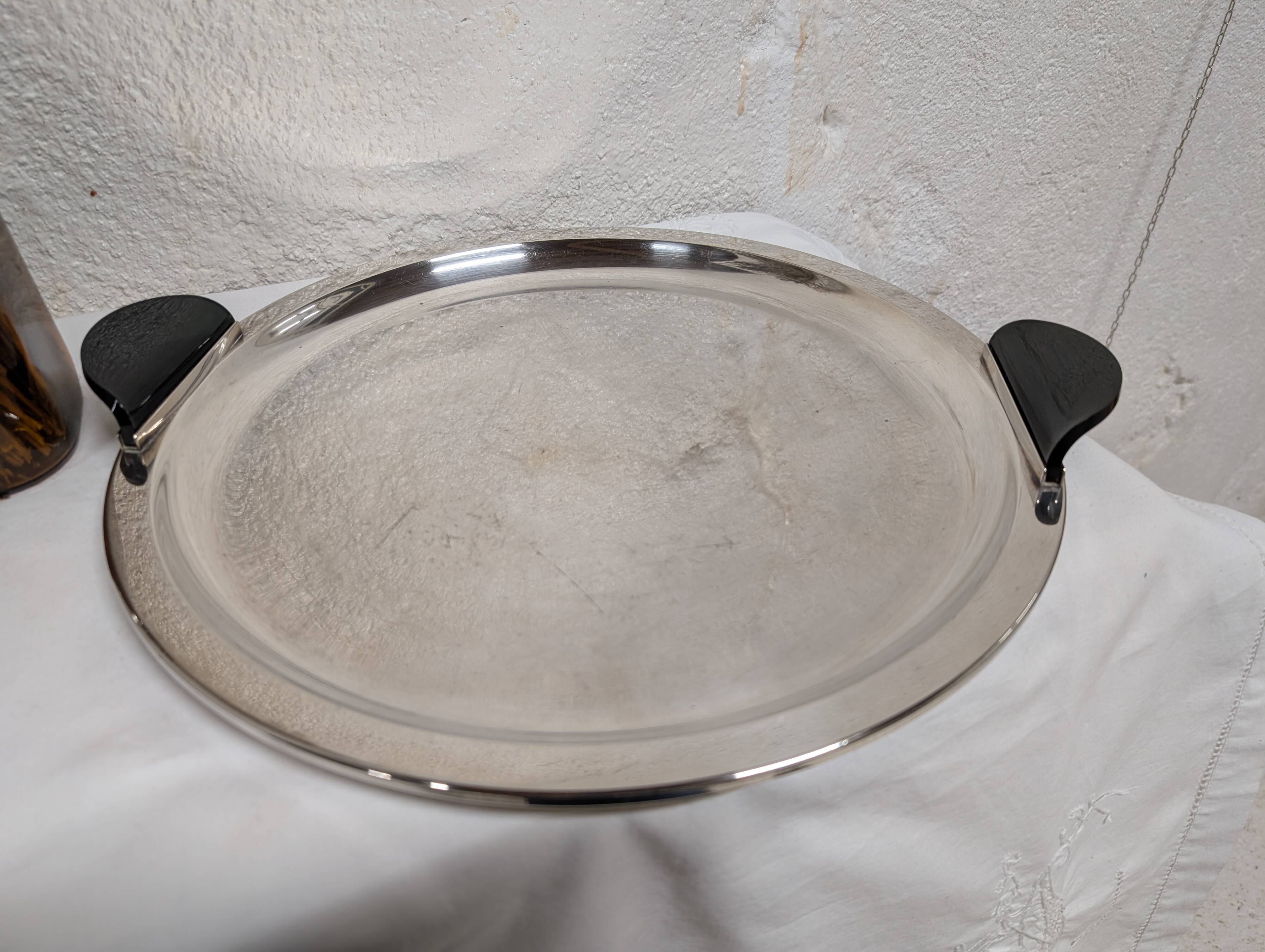 Silver-plated vintage plateau Studio
