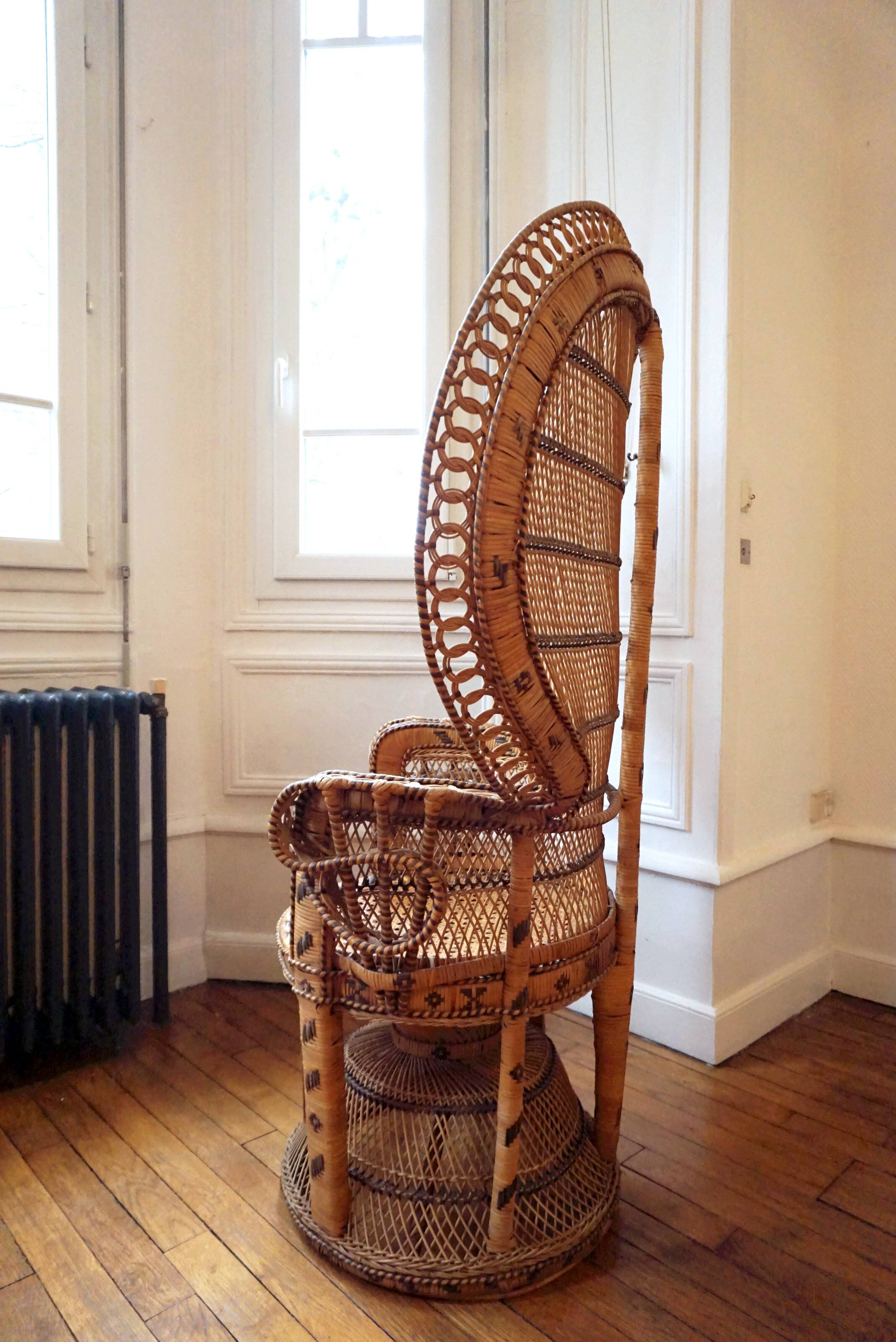 Rattan emmanuelle armchair