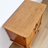 Low sideboard 2 doors art deco oak
