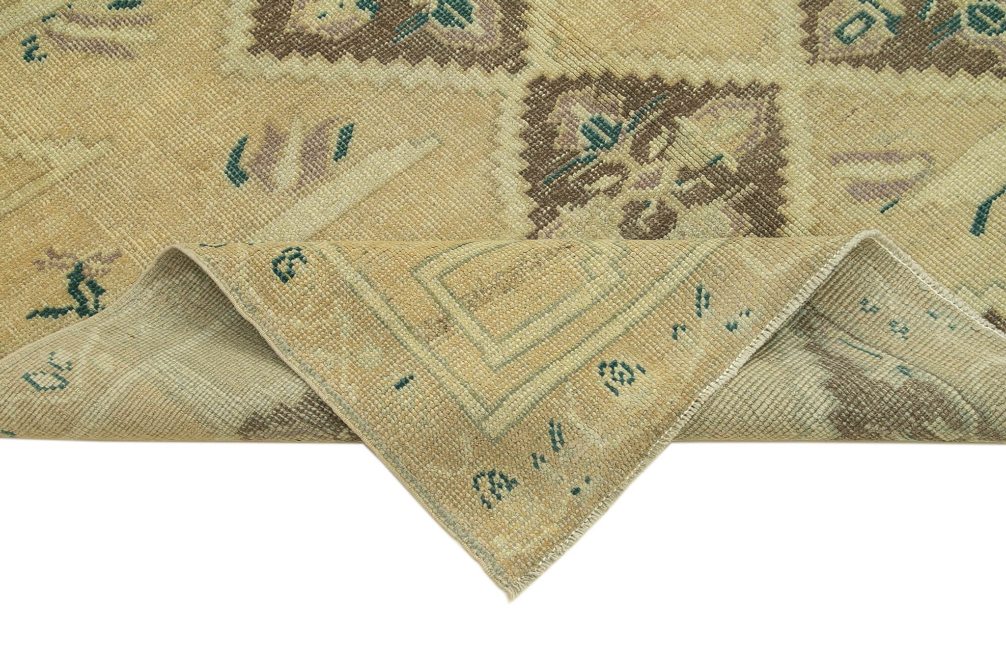 1960s handmade oriental beige rug 154 cm x 247 cm