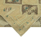 1960s handmade oriental beige rug 154 cm x 247 cm