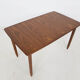 Mid-century teak extendable dining table, Netherlands 1950's