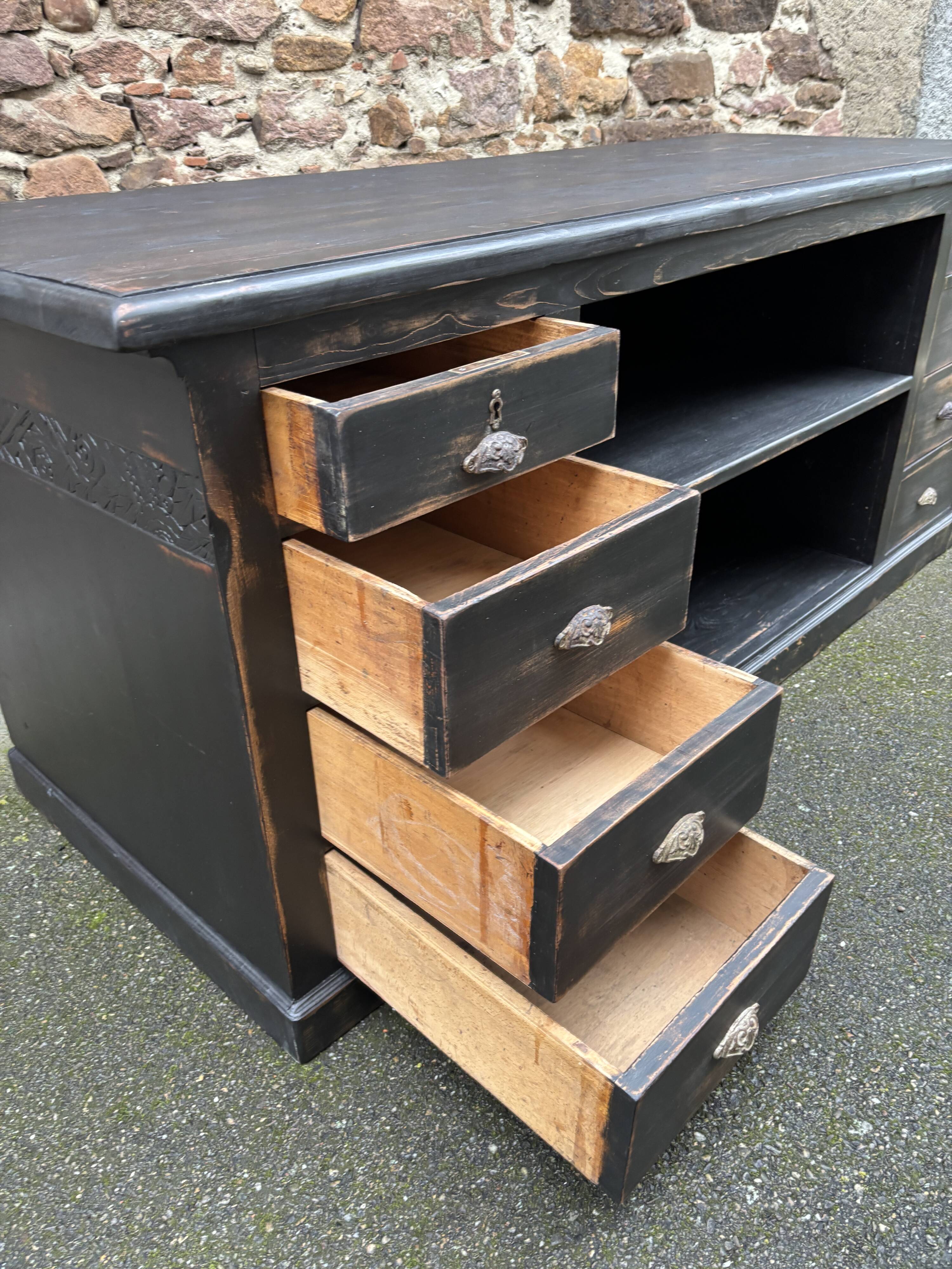 Vintage 1930s drawer haberdashery counter
