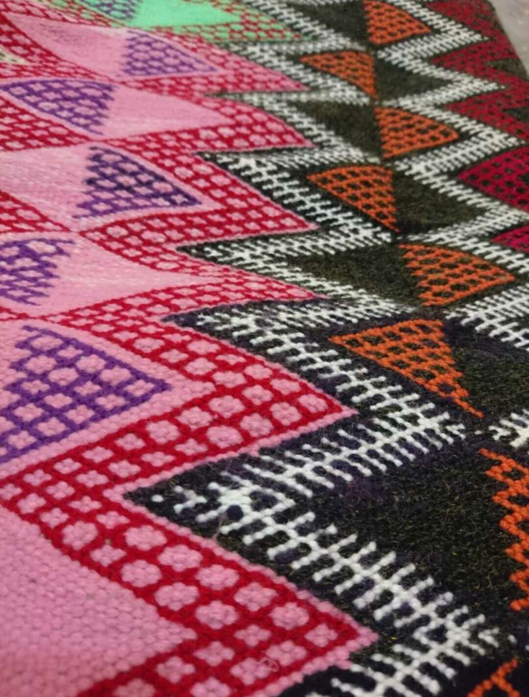 Carpet Berber kilim multicolor handmade 175x135cm