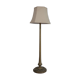 Art deco french wooden and metal gilt floor lamp