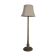 Art deco french wooden and metal gilt floor lamp