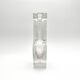 Brutalist Vase Ingrid Glashütte 3085 Transparent Glass 70s